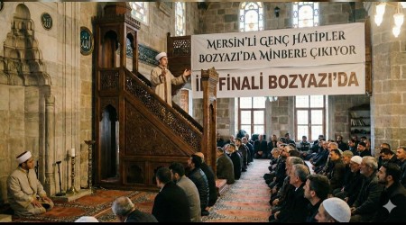 Mersin �l Finalinde Gen� Hatipler Bozyaz��da Minbere ��k�yor