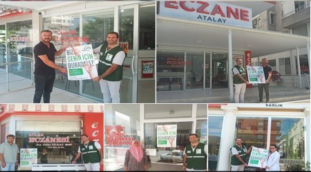 Yeilay eczaneleri ziyaret ederek net mesaj verdi
