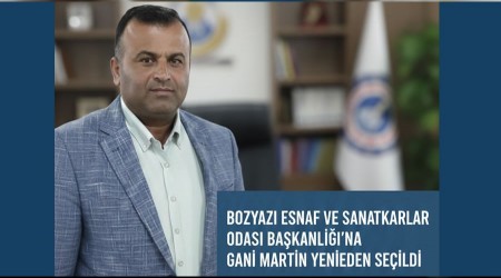 Bozyazı Esnaf ve Sanatkârlar Odası Başkanlığı’na Gani Martin Yeniden Seçildi