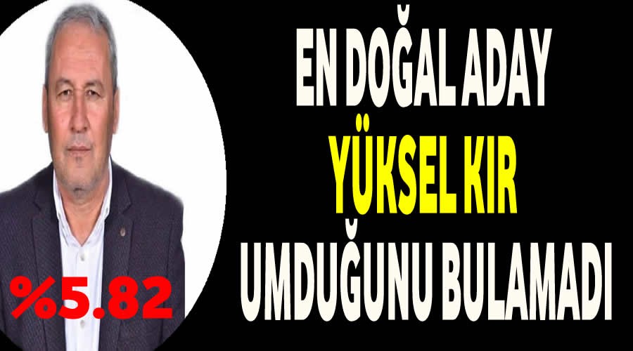 En doal aday Yksel Kr umduunu bulamad