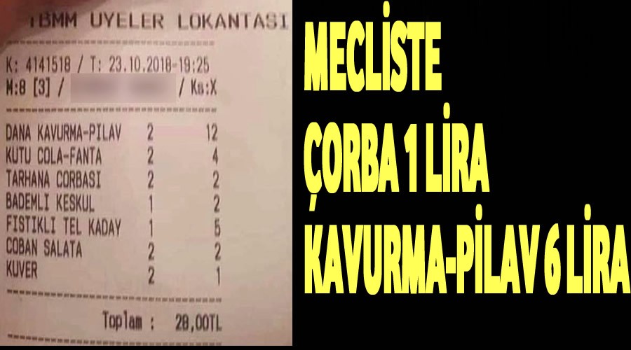 Mecliste orba 1 lira