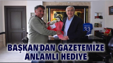 Bakandan gazetemize anlaml hediye 