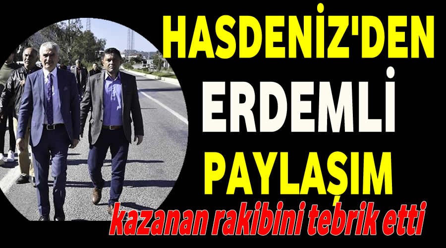 Sezai Hasdeniz'den erdemli paylam