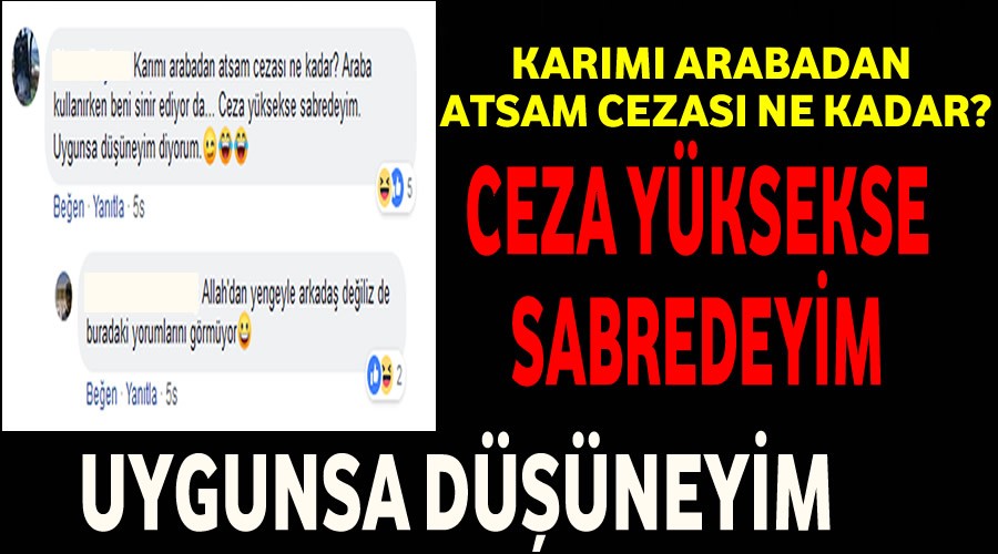 Karm arabadan atsam cezas ne kadar olur?