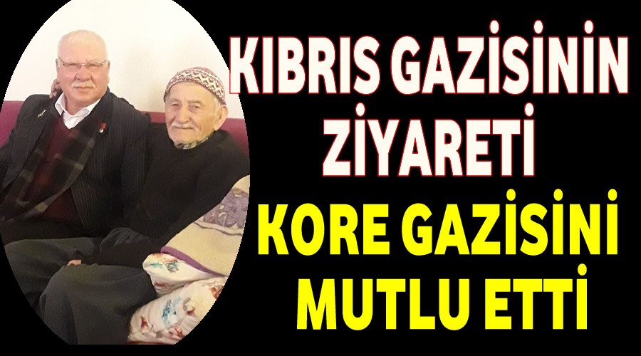 Kbrs Gazisinin Ziyareti Kore Gazisini Mutlu Etti