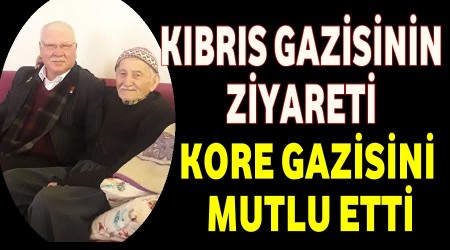 Kbrs Gazisinin Ziyareti Kore Gazisini Mutlu Etti