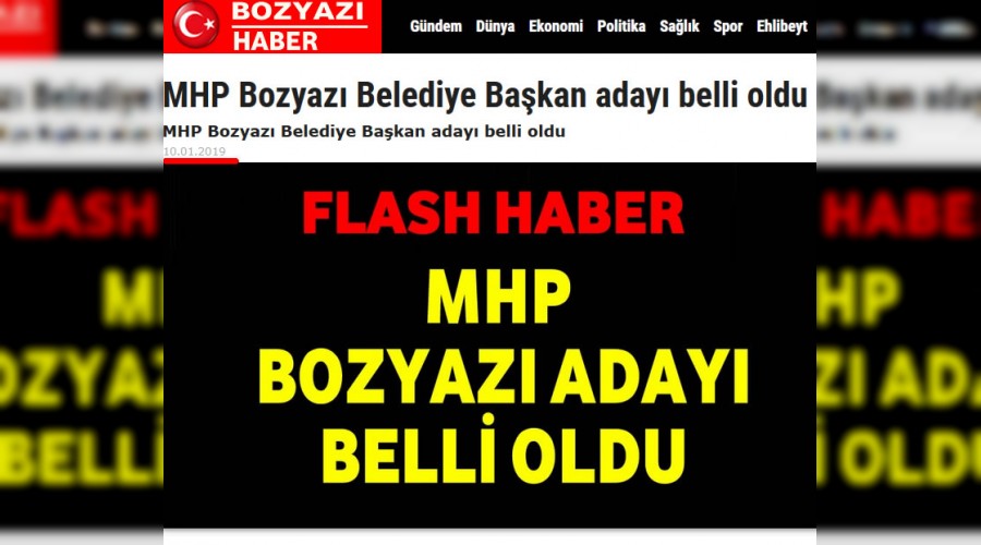 Bozyaz MHP le Bakanndan zr Bekliyoruz