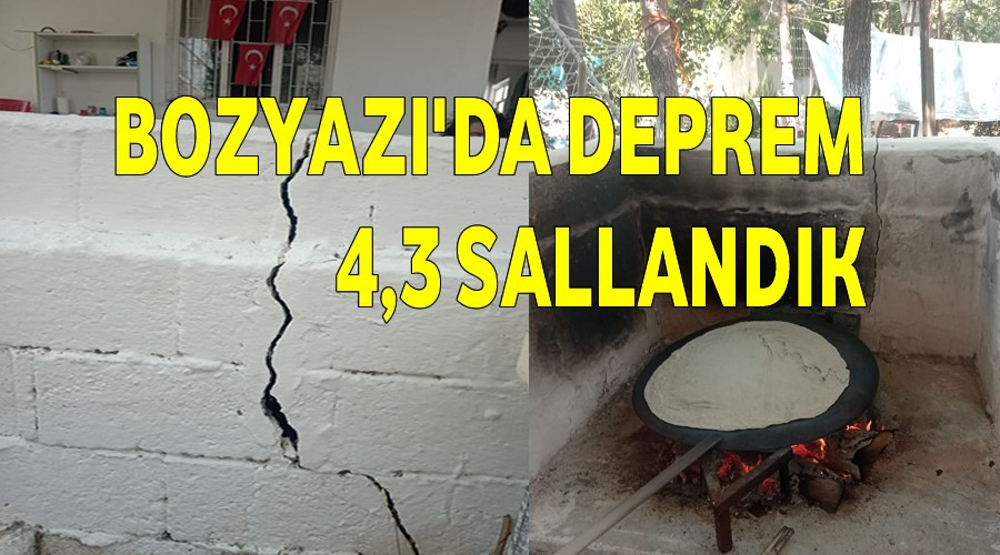Bozyazda deprem