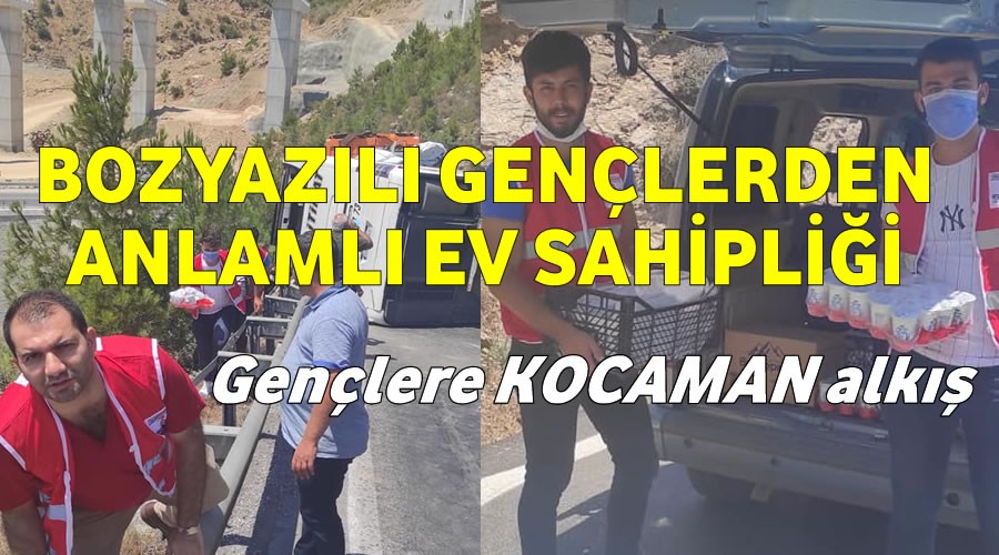 Bozyazılı gençlerden anlamlı ev sahipliği