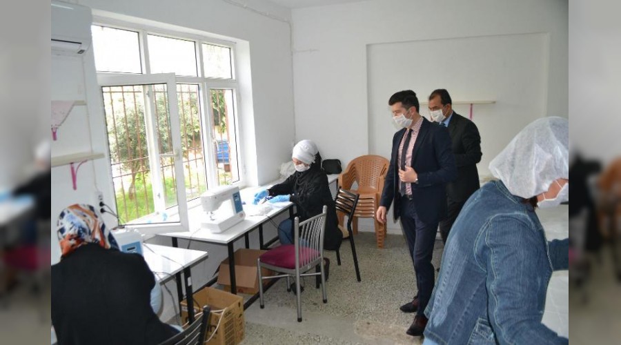 Maske üretimine başlandı