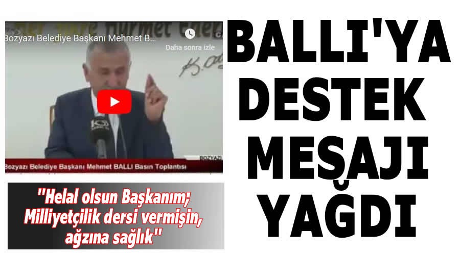 Başkan Mehmet Ballı’ya destek yağdı