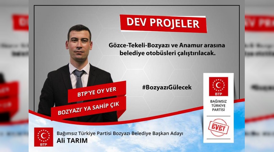 Gen Bakan aday,Bozyazya hizmet iin geliyorum