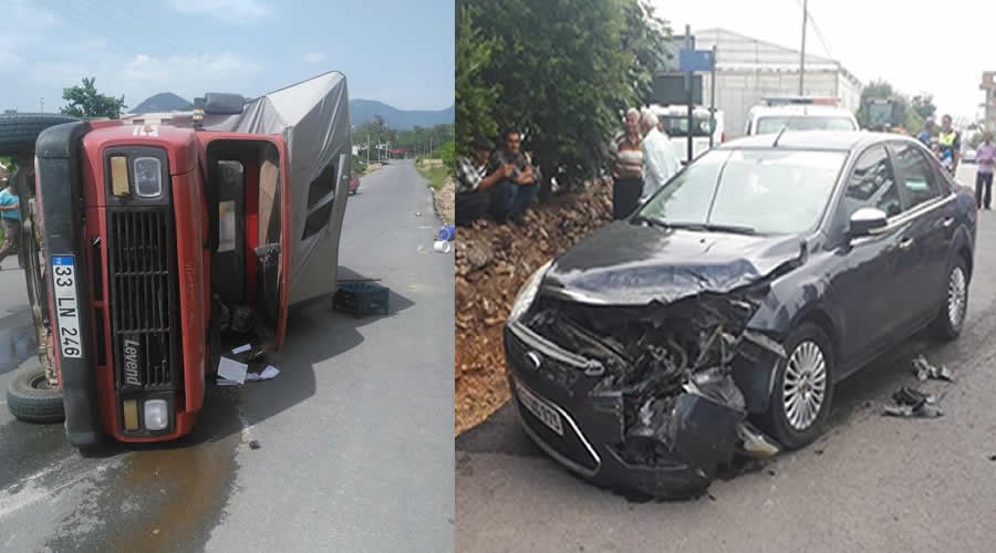 Cemal Tredi Caddesinde trafik kazas 