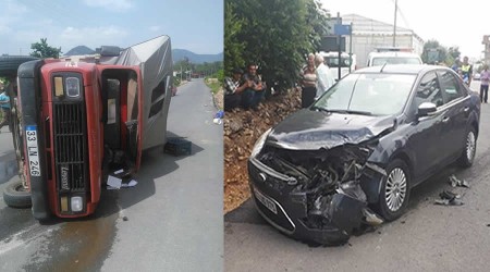 Cemal Tredi Caddesinde trafik kazas 