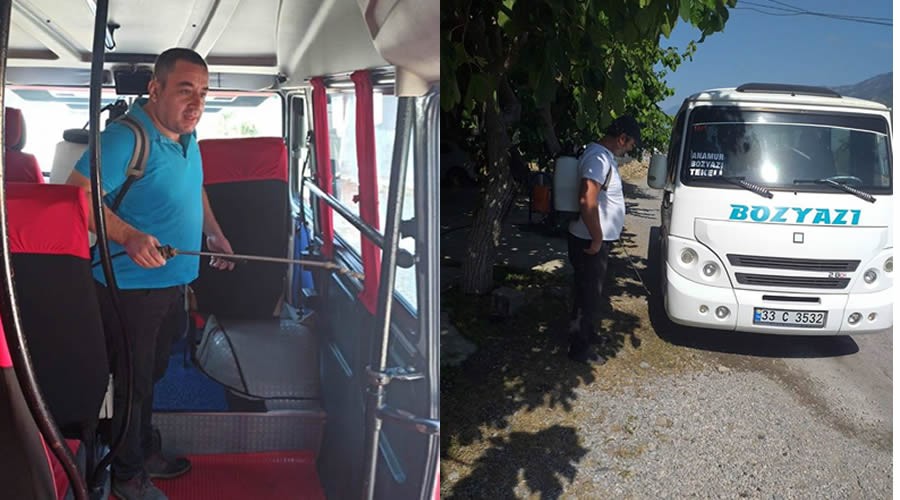 Her seferde dezenfekte ediyoruz