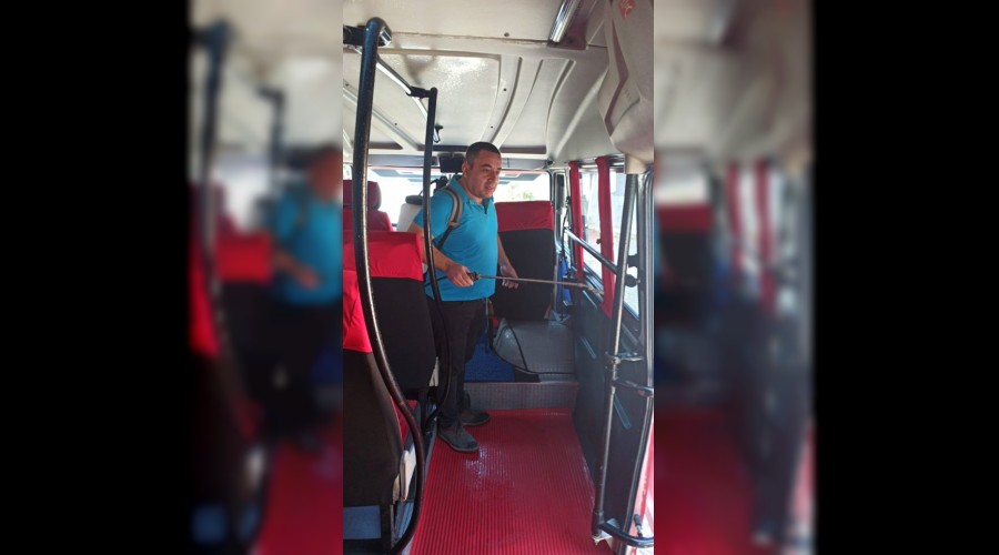 Her seferde dezenfekte ediyoruz