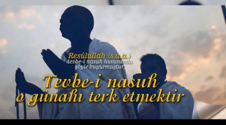 Tevbe-i nasuh, o günahı terk etmektir