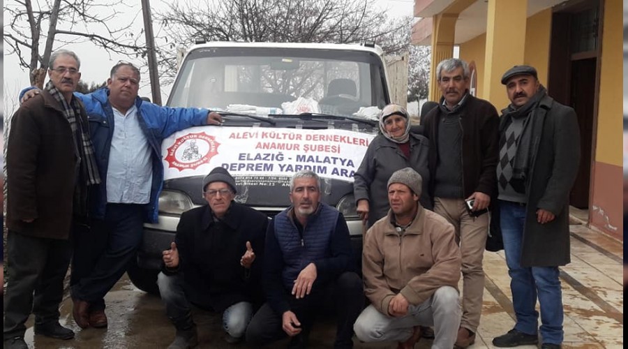 Anamur Alevi Kltr Dernei Depremzedelere yardm bizzat ulatrd