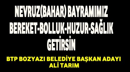Nevruz(Bahar) Bayramnz huzur,bereket ve kardelik getirsin