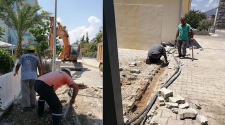 Engelli kaldrmlar tamir ediliyor
