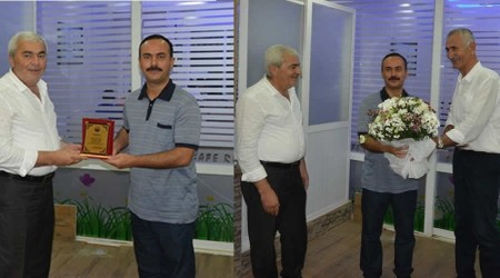 Sevilen Kaymakamı iki başkan beraber uğurladı