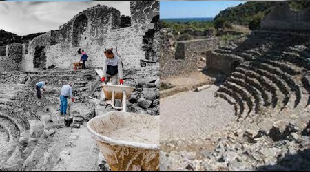 Anamuriumda arkeolojik kazlar ve restorasyon almalar devam ediyor
