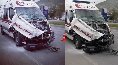 Salk ekipleri kaza yapt,3 Ara arpt!...