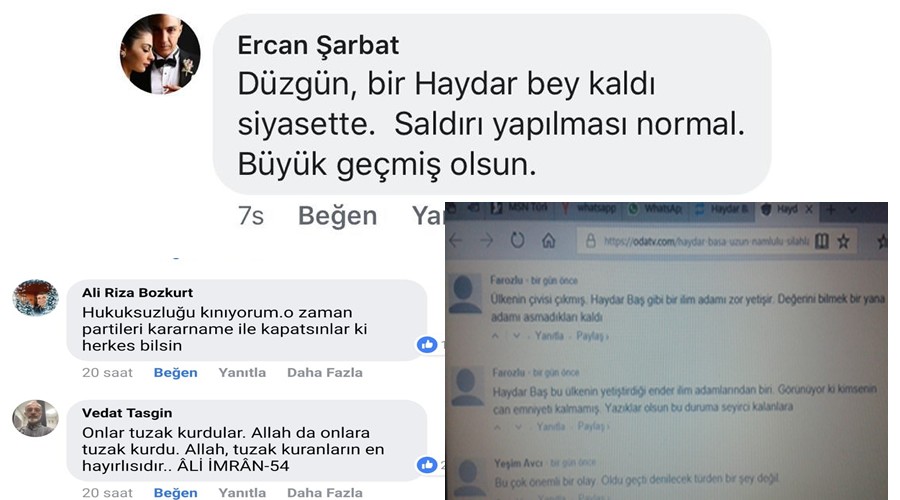 Haydar Baş'ı Türk halkı bağrına bastı