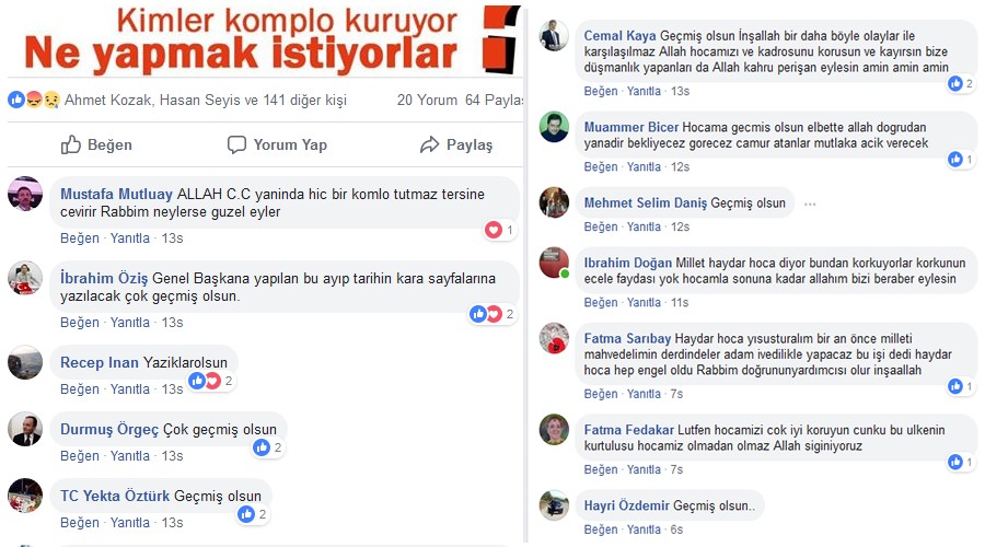 Haydar Baş'ı Türk halkı bağrına bastı