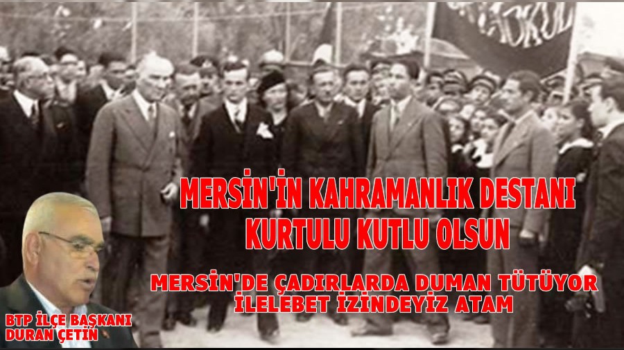 Mersinimiz kahramanlk destan kutlu olsun