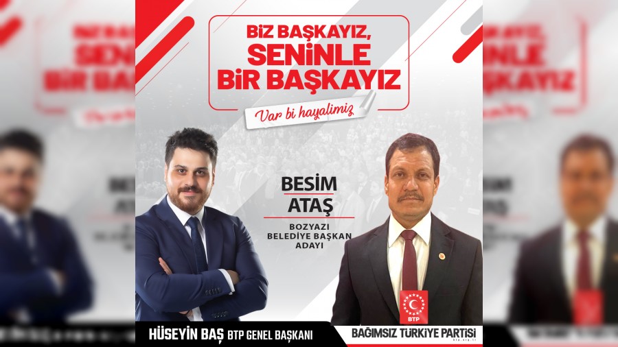 BTP Bozyaz Belediye Bakan Aday Besim Ata oldu  