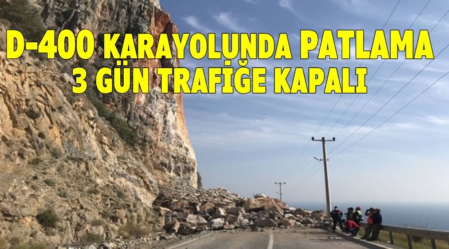 D-400 Karayolu Zeytinada mevkiinde kontroll patlama