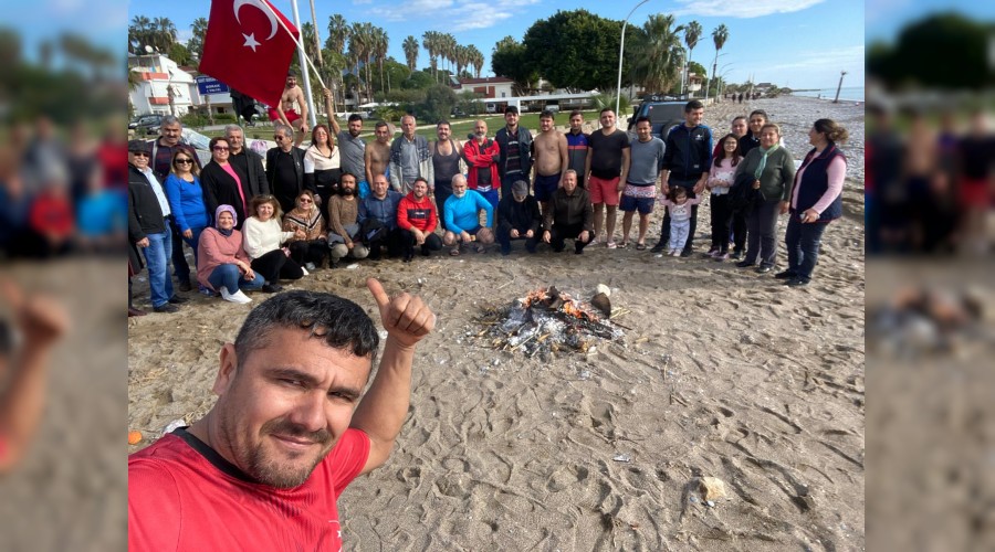 Yaylada kar sahilde deniz keyfi