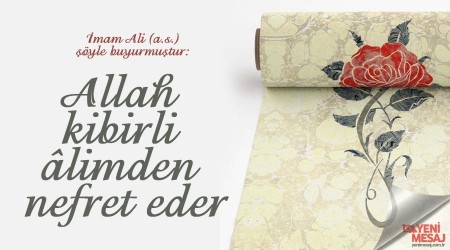Allah kibirli limden nefret eder