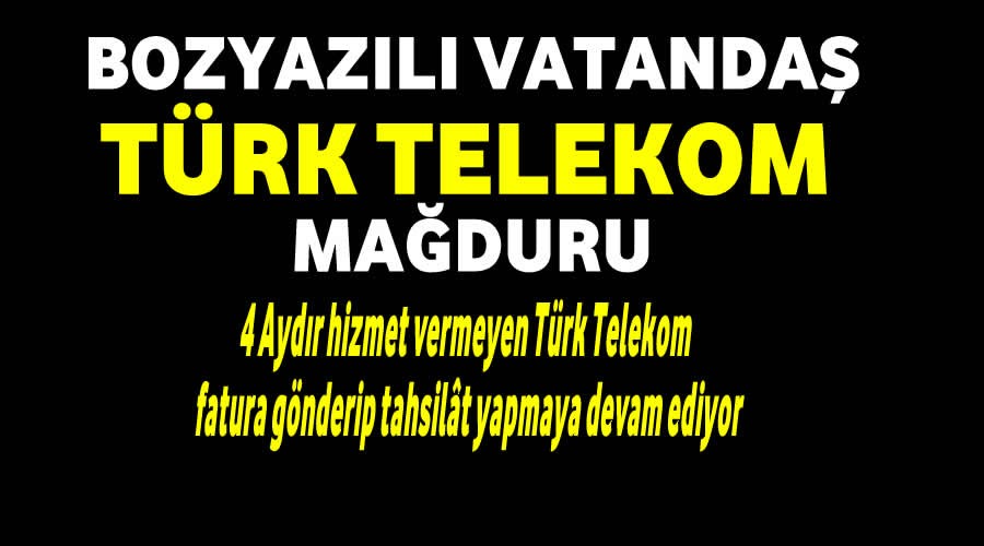 Bozyazl vatanda Trk Telekom maduru