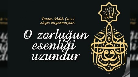O zorluun esenlii uzundur
