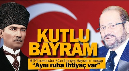 Prof. Dr. Haydar Ba'tan Cumhuriyet Bayram mesaj