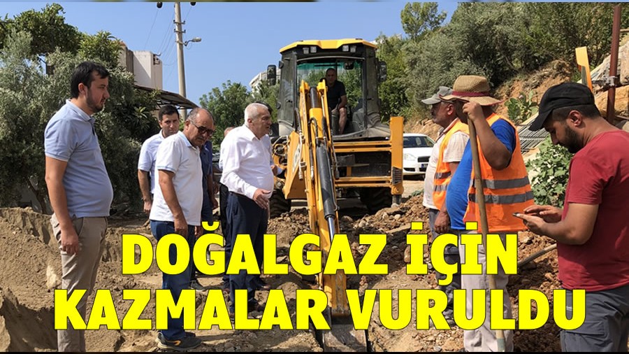 Doalgaz iin kazmalar vuruldu