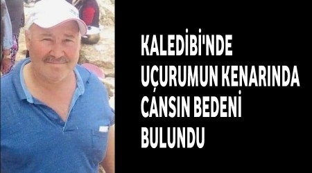Kaledibi'nde uurumun kenarnda cansz bedeni bulundu
