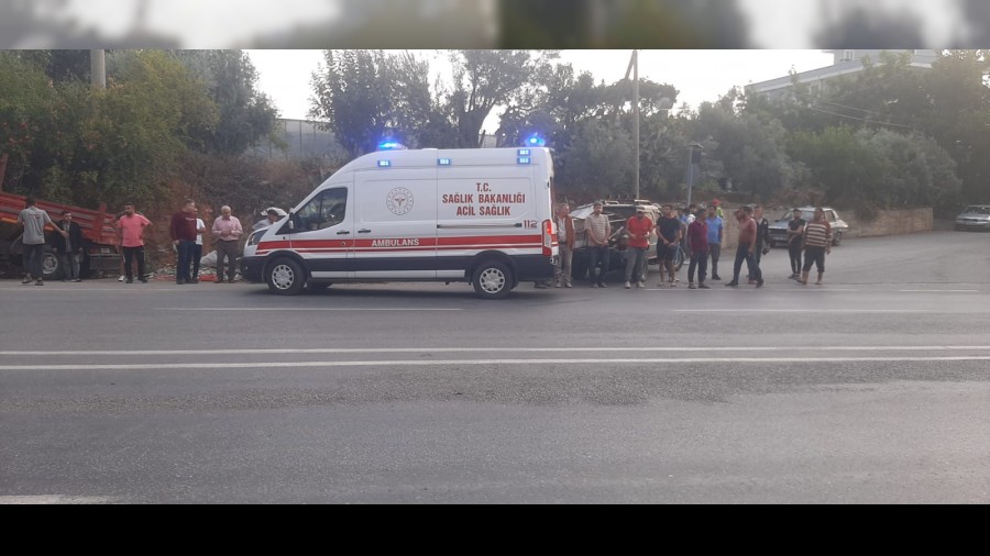 Trafik kazas korkuttu!
